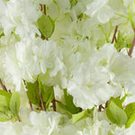 Pack Of 6 X 100cm White Artificial Blossom Stem