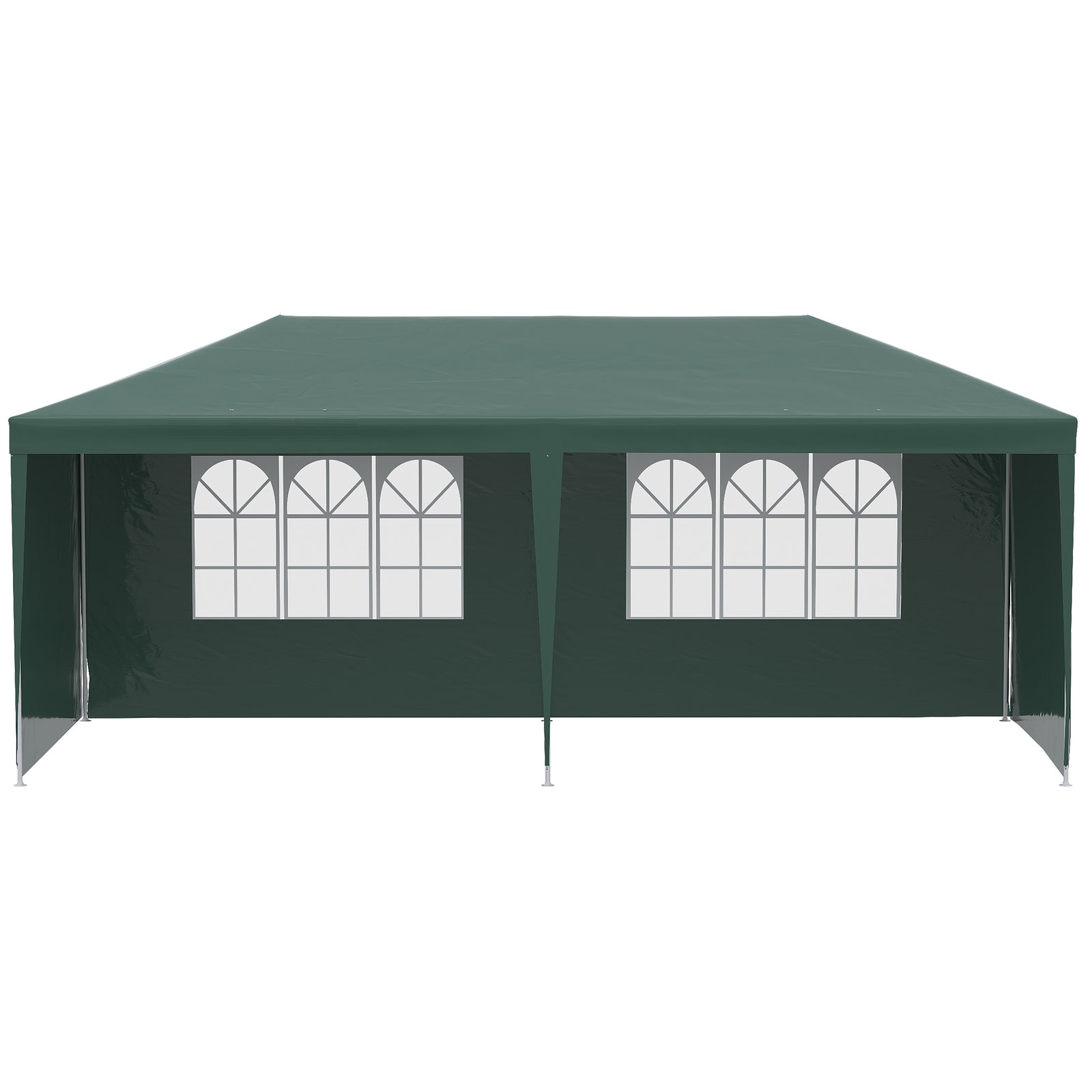 6m X 3m Garden Gazebo Marquee Canopy Party Tent Canopy Patio | Green