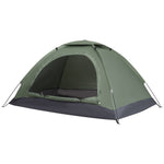 Camping Tent For 2 Person Dome Tent With Storage Pocket | Dark Green