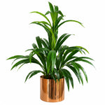 65cm Artificial Bamboo  Shrub With Brushed Copper Planter