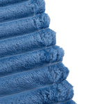 Cozy Striped Throw Blanket Soft Double-sided Use, Warm, Fade-resistant & Easy To Clean | Small | Blue