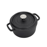 14cm/20cm Dia Mini Cast Iron Dutch Oven With Lid | Large | Black