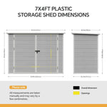Breeins 7x4 Ft Outdoor Bicycle Storage Shed