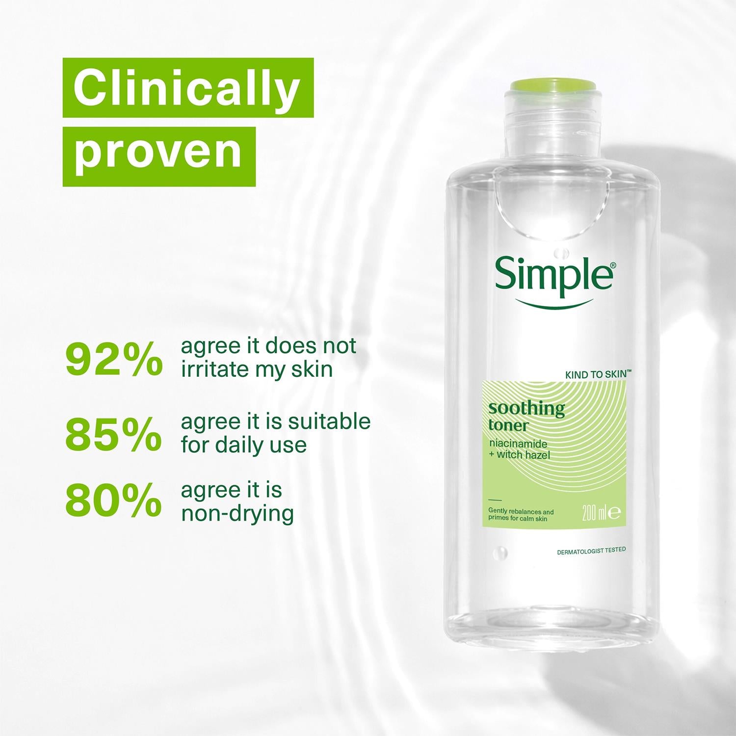 Simple Purifying Cleansing Lotion 200ml & Soothing Toner Bundle