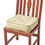 Cotton Dining Chair Booster Cushion | 40cm x 40cm | Sage Green