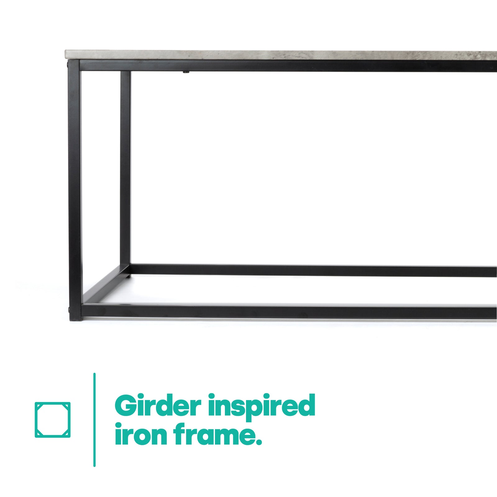 Industrial Concrete Effect Coffee Table