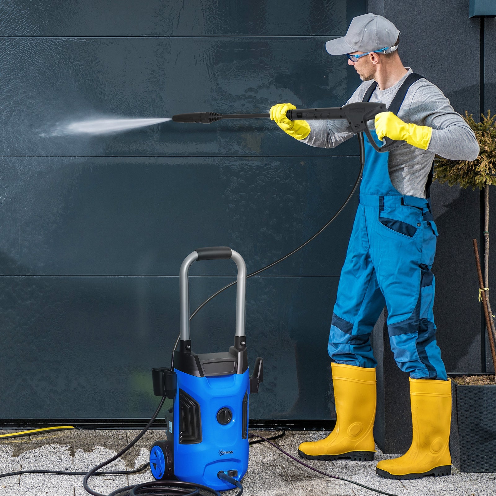 1800w Pressure Washer, 150 Bar | Blue