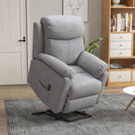 Power Lift Recliner Electric W/ Remote Control Grey