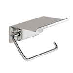 Toilet Roll Holder With Lid Screw-in Or Self-adhesive Chrome Silver Next