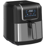 Air Fryer 1700w 6.5l With Digital Display Timer | One Size | Silver