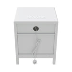 Bedside Tables With Charging Station & Drawers | Set of 2 | White