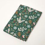 Festive Forest 100% Cotton Round Green Christmas Tablecloth 178 Cm
