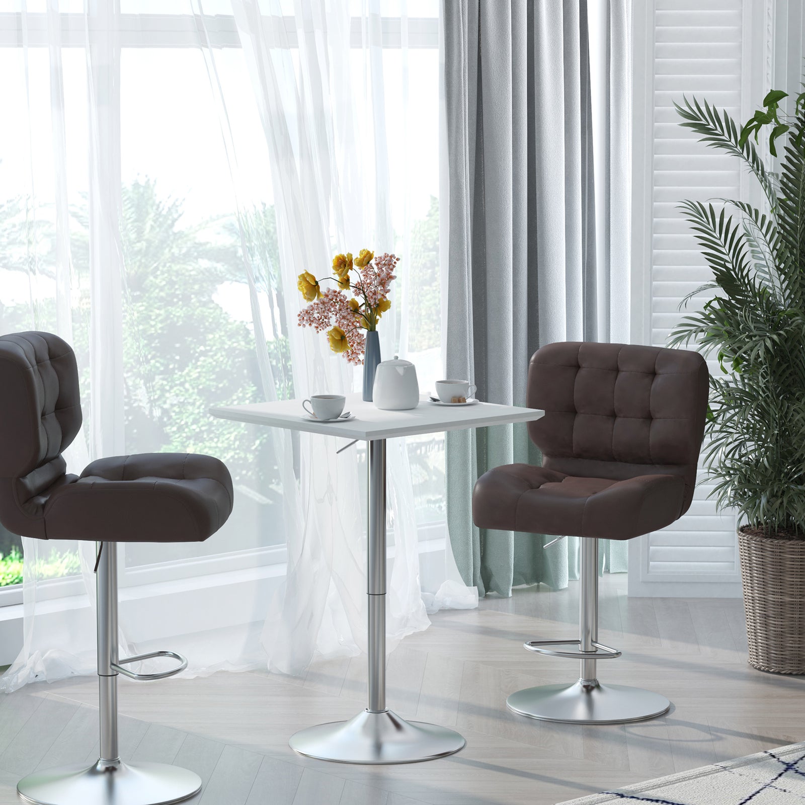Versatile Bar Table, Height Adjustable Rectangle