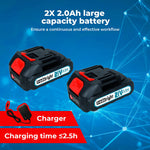 96 In 1 Cordless Electric Drill Set Driver Screwdriver Rechargeable | Blue