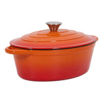 4.6l Enamelled Cast Iron Dutch Oven Pot For Bread Baking | Orange