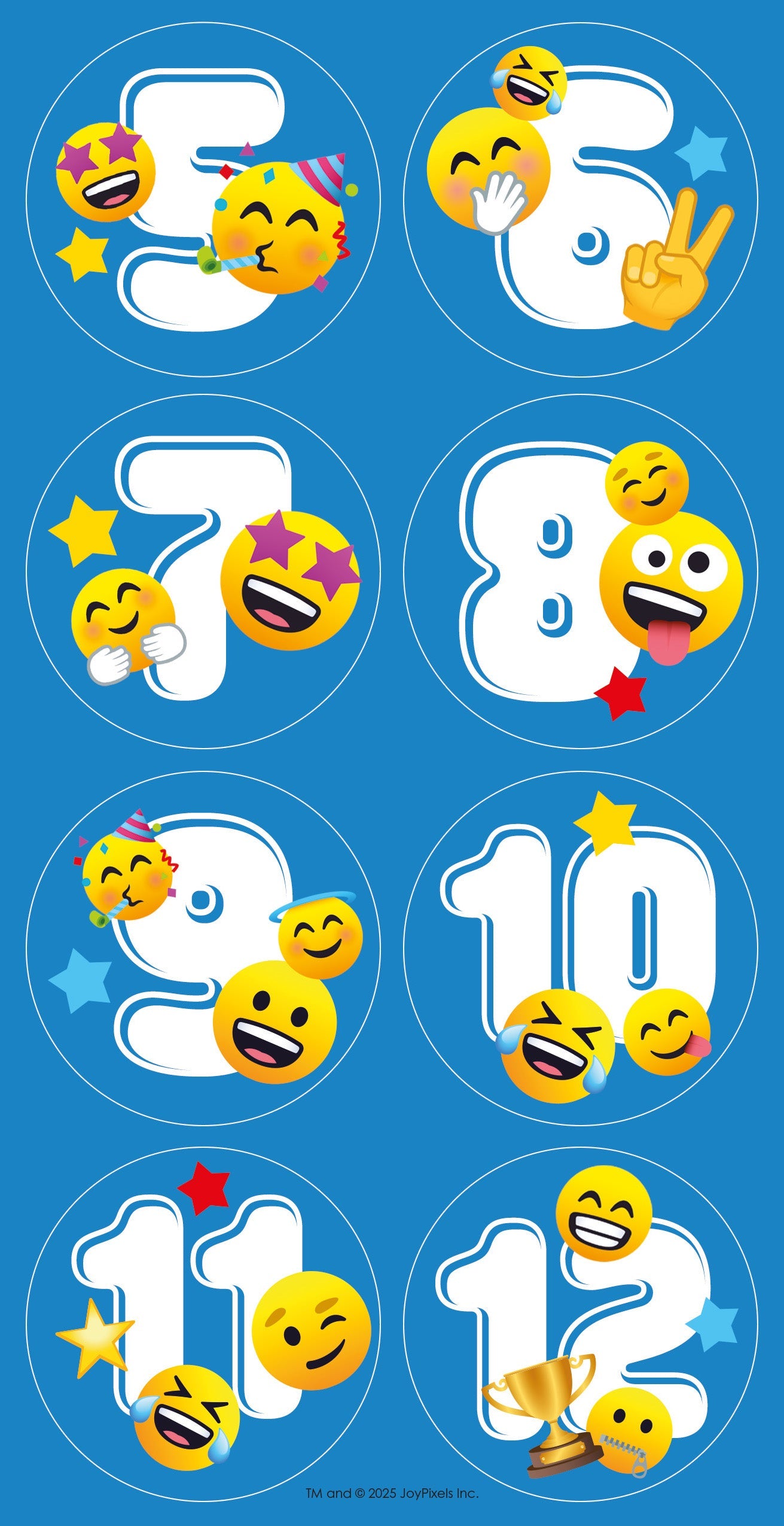 Multi Ages 5-12 Sticker Birthday Card Official Product