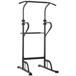 Multi-function Power Tower Dip Station For Home Gym | Black