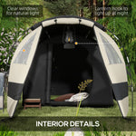 Blackout Camping Tent With Bedroom & Living Room For 4-5 | Khaki