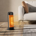 HOMCOM 2000w Fan Space Heater With 4 Modes, Adjustable Thermostat, Black