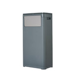 25l/32l Plastic Rubbish Bin With Top And Side Opening | Small | Grey