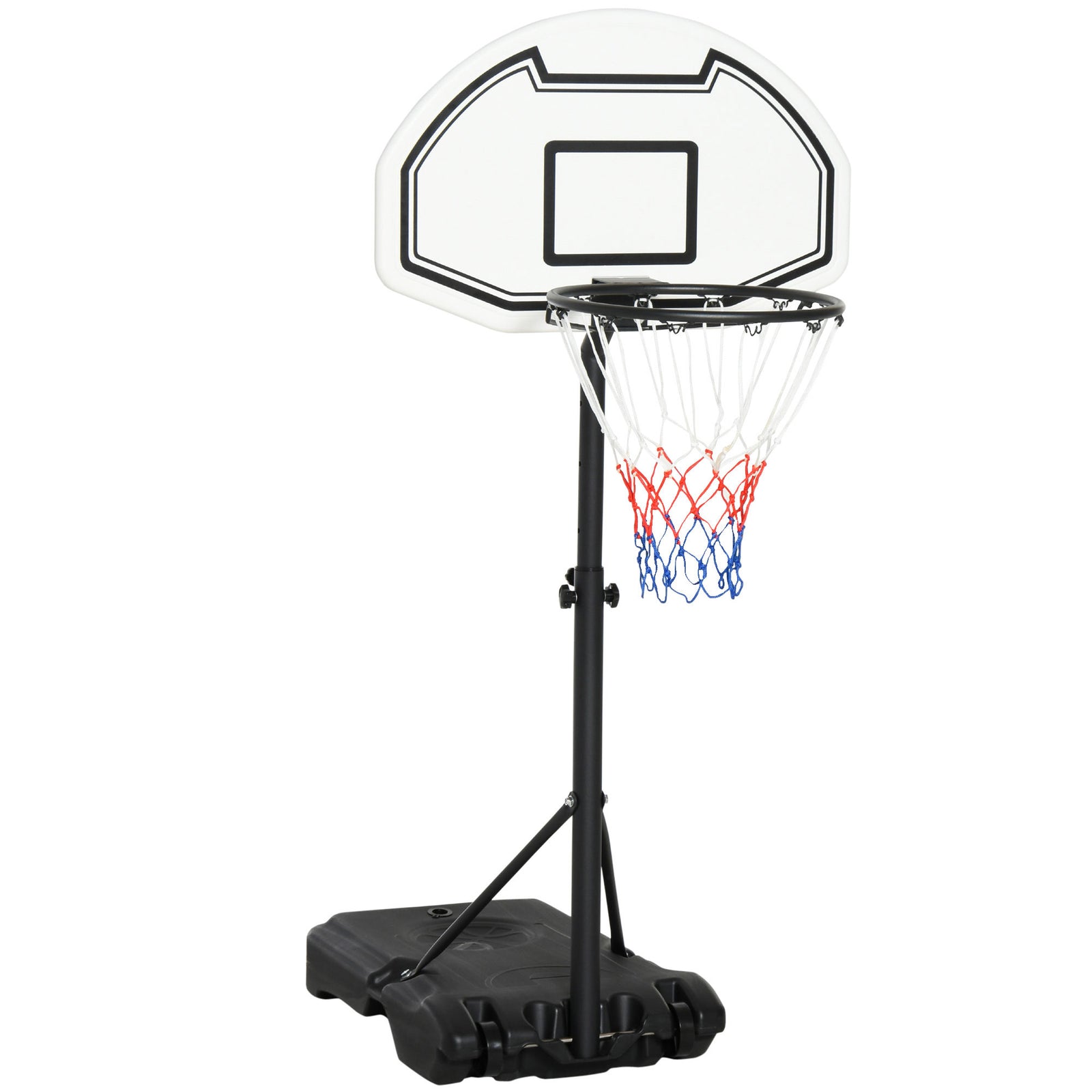 Kids Adjustable Basketball Hoop 94-123cm | Black