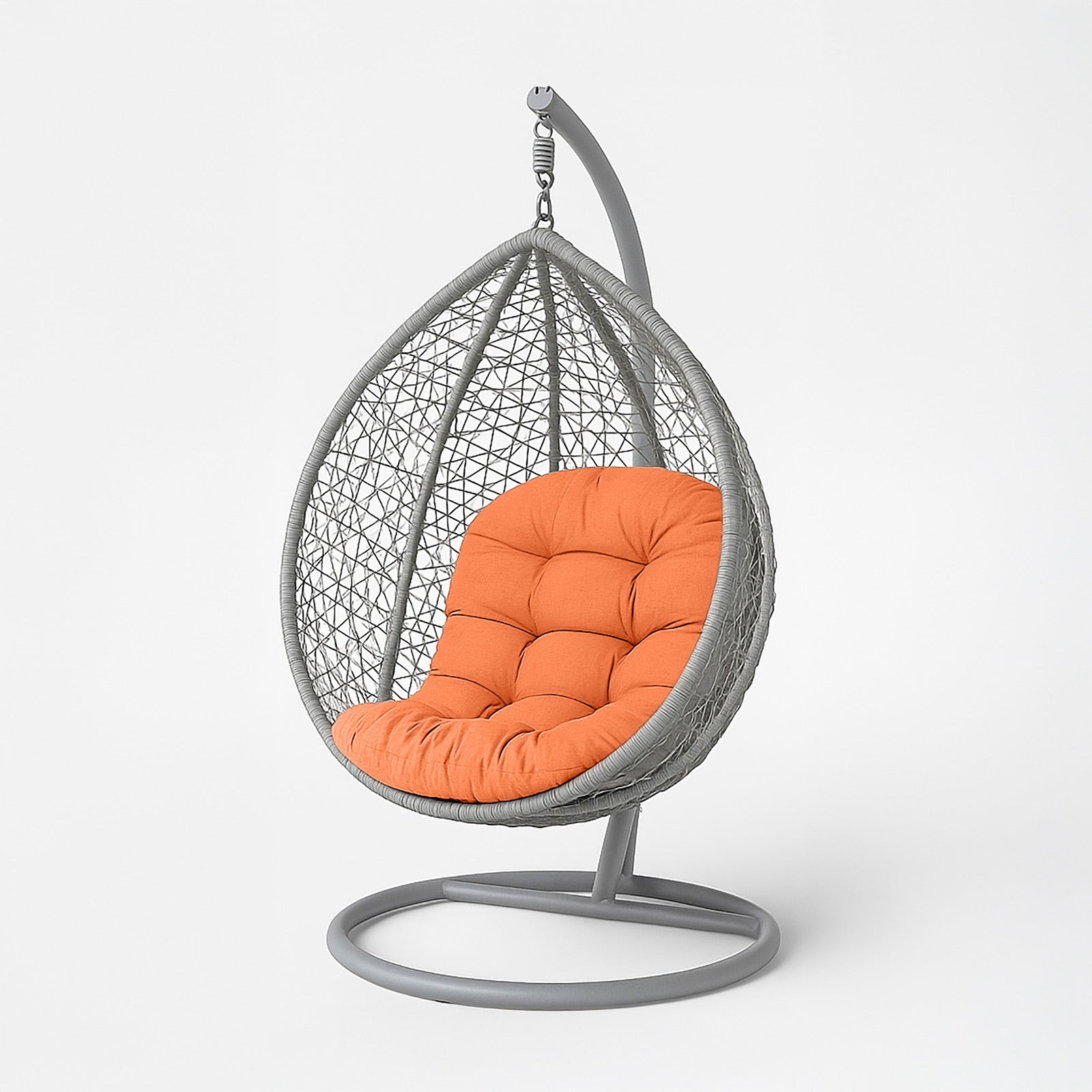Luxury Garden Round Egg Chair Swing Cushion, 80 X 120 Cm | One Size | Orange