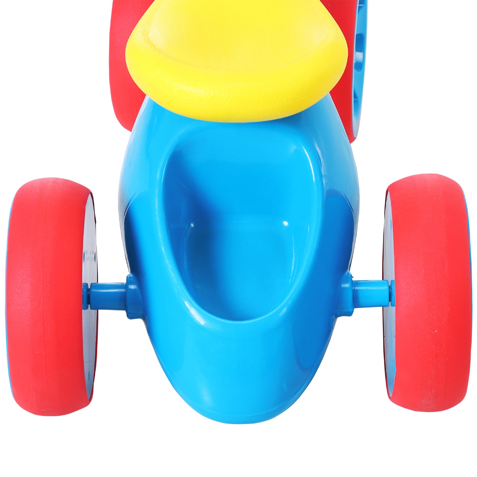 Baby Balance Bike W/rubber Wheels, Storage Bin | Blue