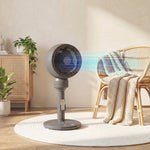 9" Pedestal Cooling Fan With Adjustable Speed And Mode | Grey