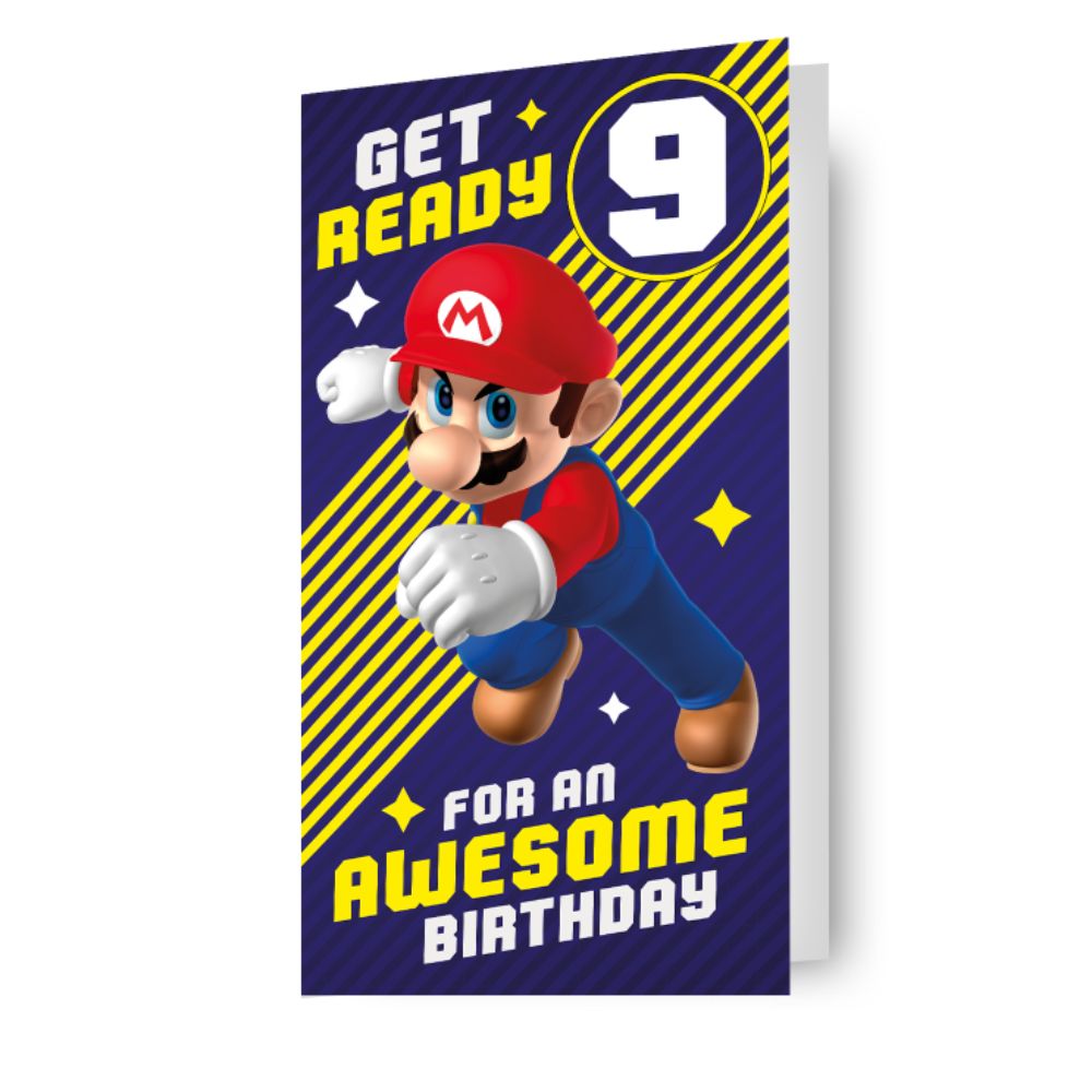 Multi Ages 7-14 Sticker Birthday Card Official Product