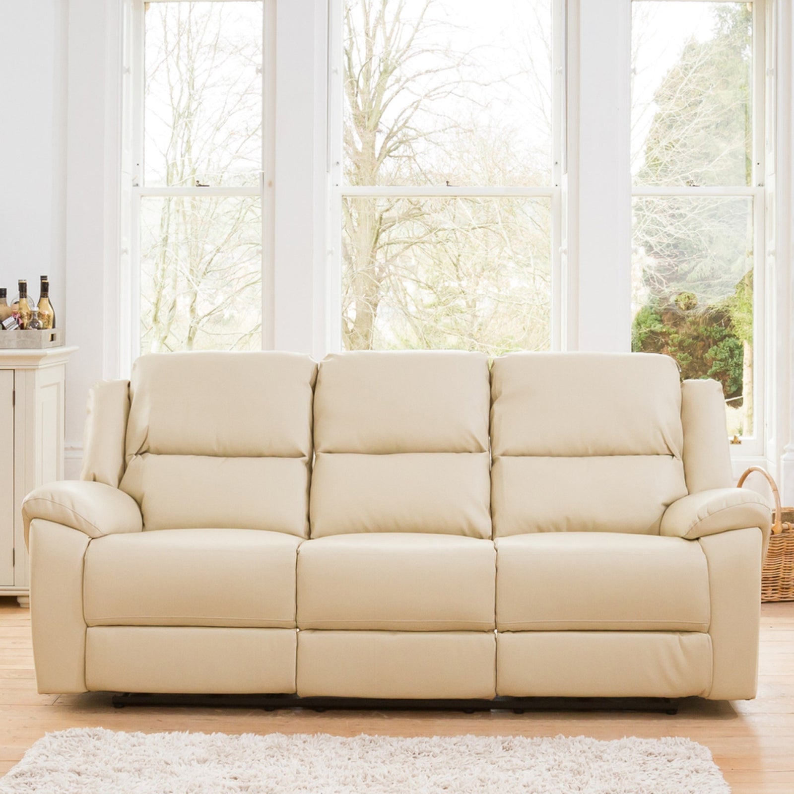 Brookhaven 3 Seat Electric Recliner Sofa | 3 | Cream