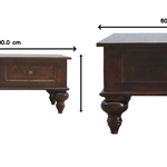 Turned 4 Drawer Coffee Table