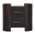 Artisan Furniture Solid Wood Valencia Two-drawer Bedside Table, Brown