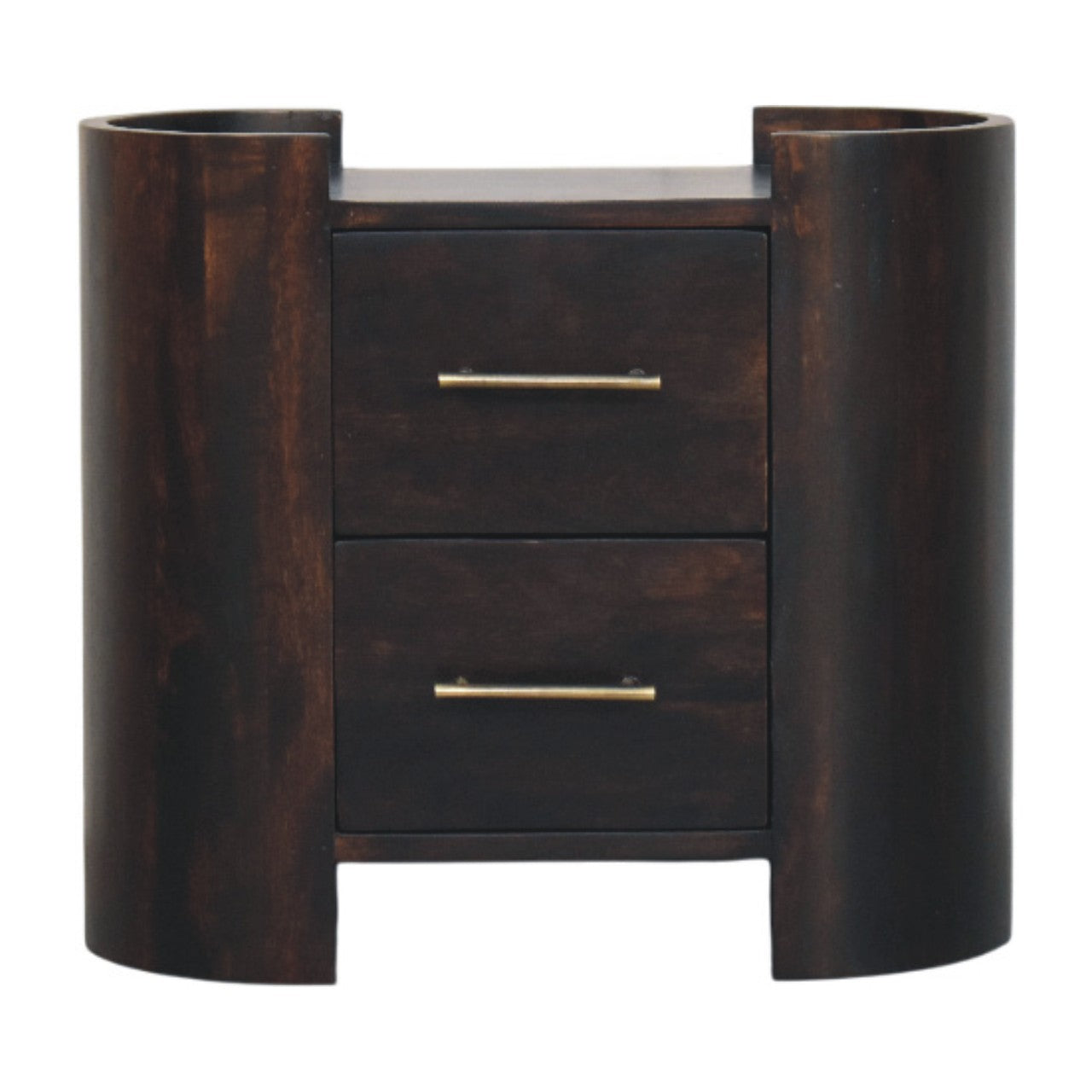 Artisan Furniture Solid Wood Valencia Two-drawer Bedside Table, Brown