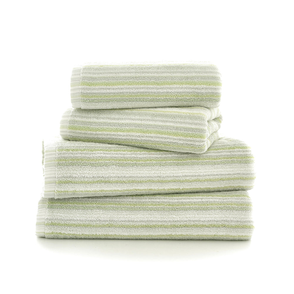 Didlington Stripe Supersoft 100% Cotton Towels | Bath Towel | Green