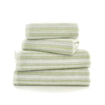 Didlington Stripe Supersoft 100% Cotton Towels | Bath Sheet | Green