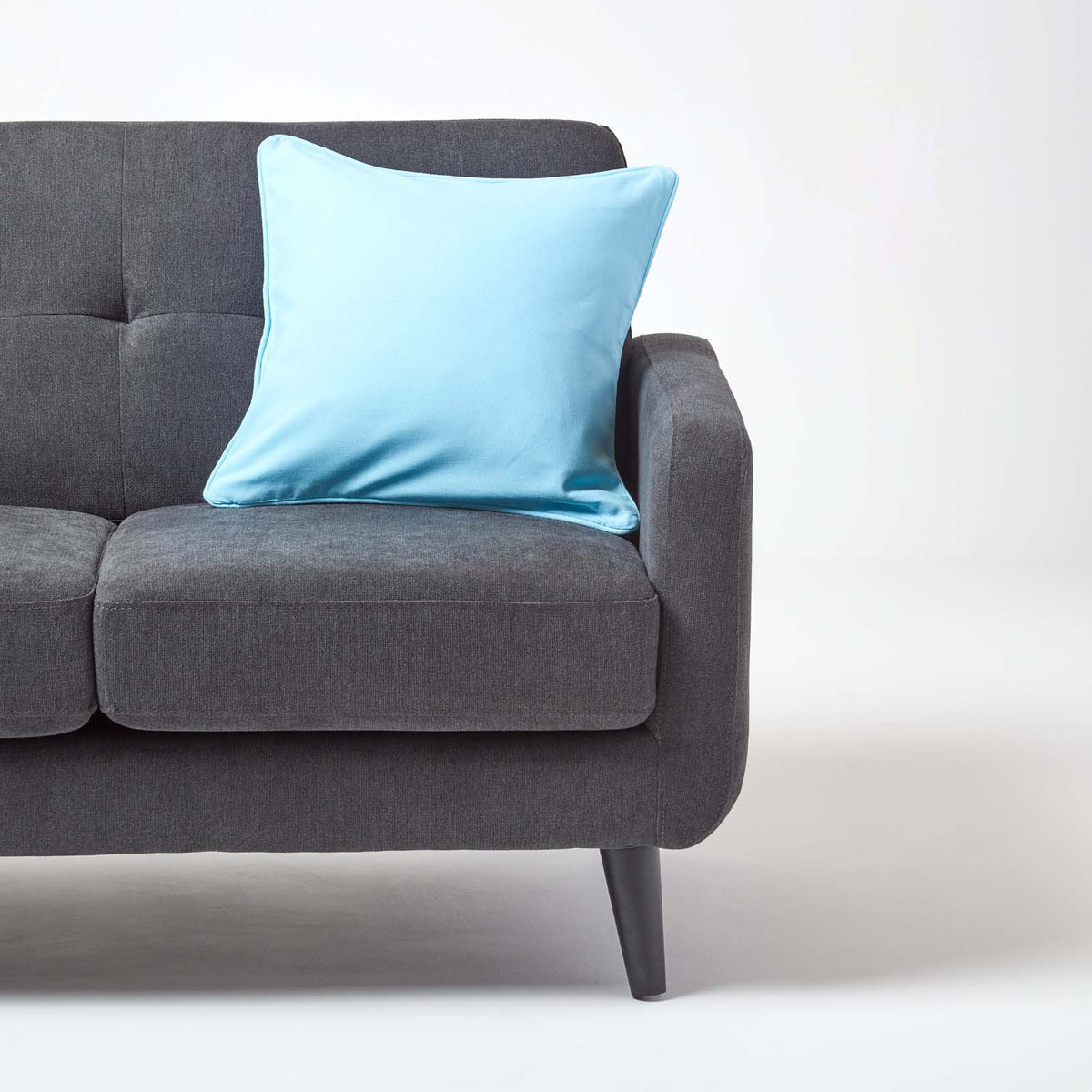 Cotton Plain Cushion Cover | 45cm x 45cm | Blue