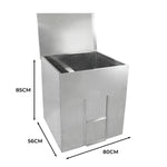Galvanised Coal Bunker | 250kg | Silver