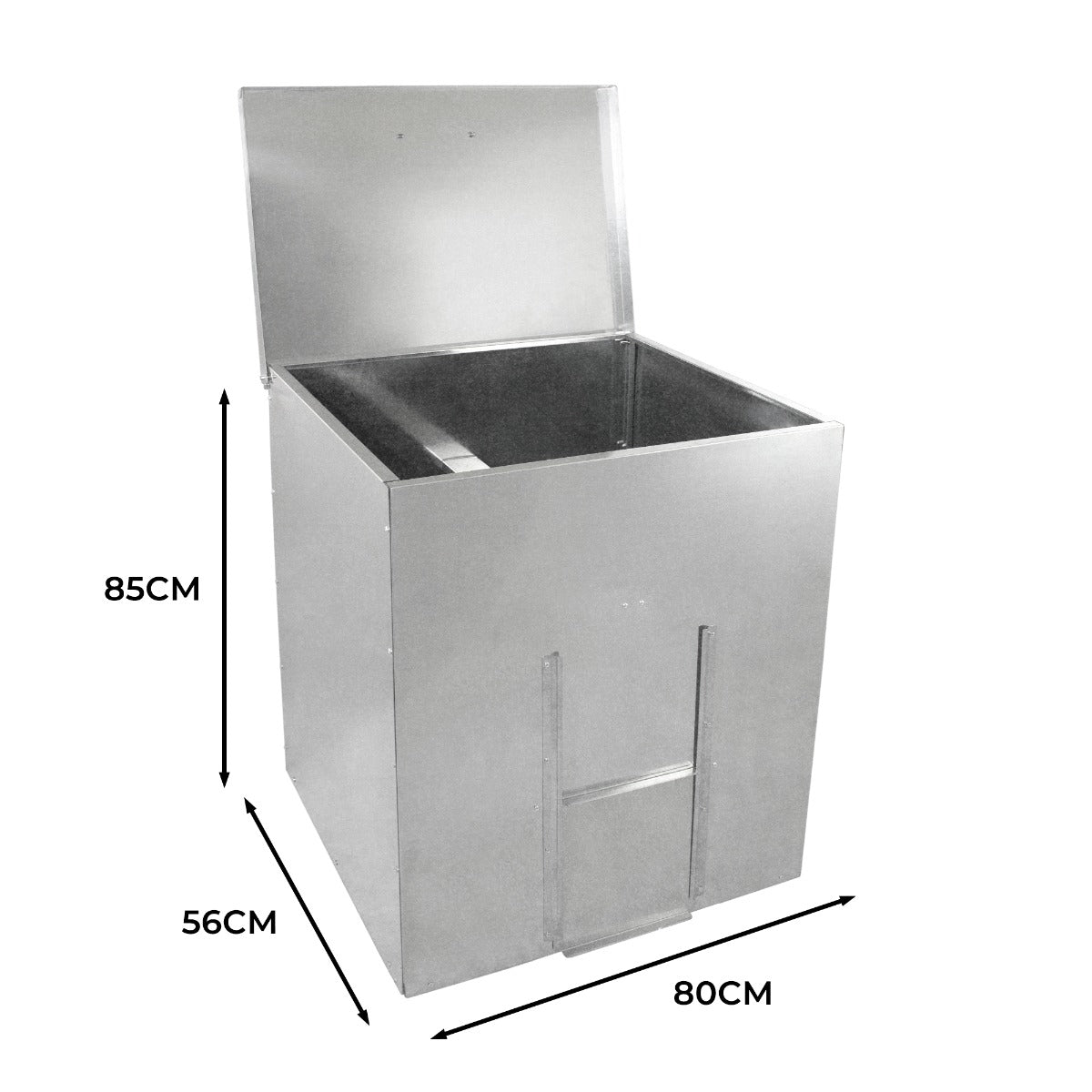 Galvanised Coal Bunker | 250kg | Silver