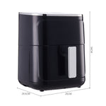 4.7l Compact Air Fryer 8 Preset Cooking Modes, Smart Touch Controls, And Quick Healthy Meals | Black