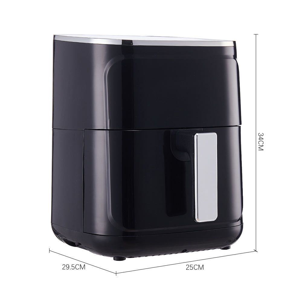 4.7l Compact Air Fryer 8 Preset Cooking Modes, Smart Touch Controls, And Quick Healthy Meals | Black