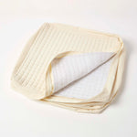 Quilted Cotton 3 Seater Orthopaedic Booster Cushion Cover | 50cm x 150cm | Cream