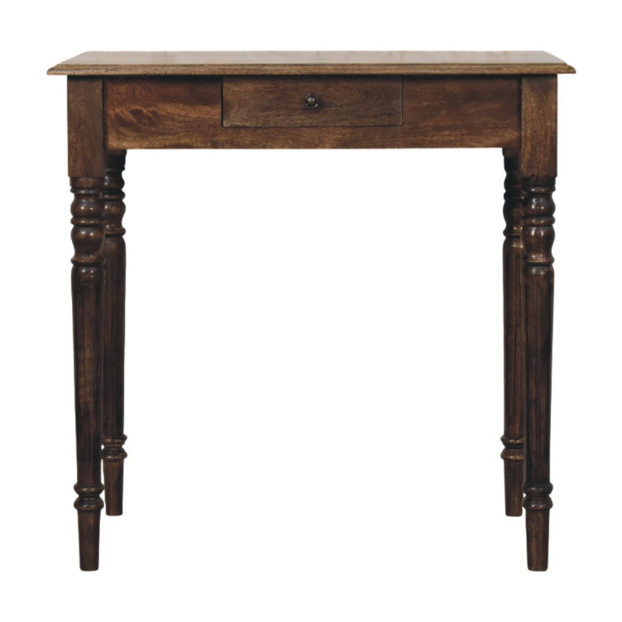Heritage Turned-leg Desk, 1 Drawer, Brown | 1 | Brown