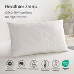 Premium Wool Pillow With Quilted Case, 19 X 29"