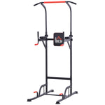 Height Adjustable Power Tower Pull Up Bar For Home Gym | Black