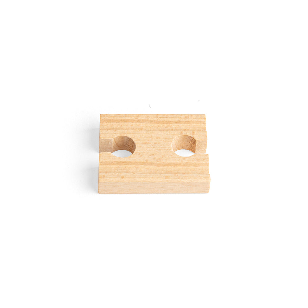 12 Mini Female Track Pieces for Wooden Train Sets