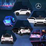 Aiyaplay Mercedes-amg Cla 45 Licensed 12v Ride On Car W/ Music | White
