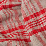 Tartan Check Sofa And Bed Throw | 150cm x 200cm | Grey & Red