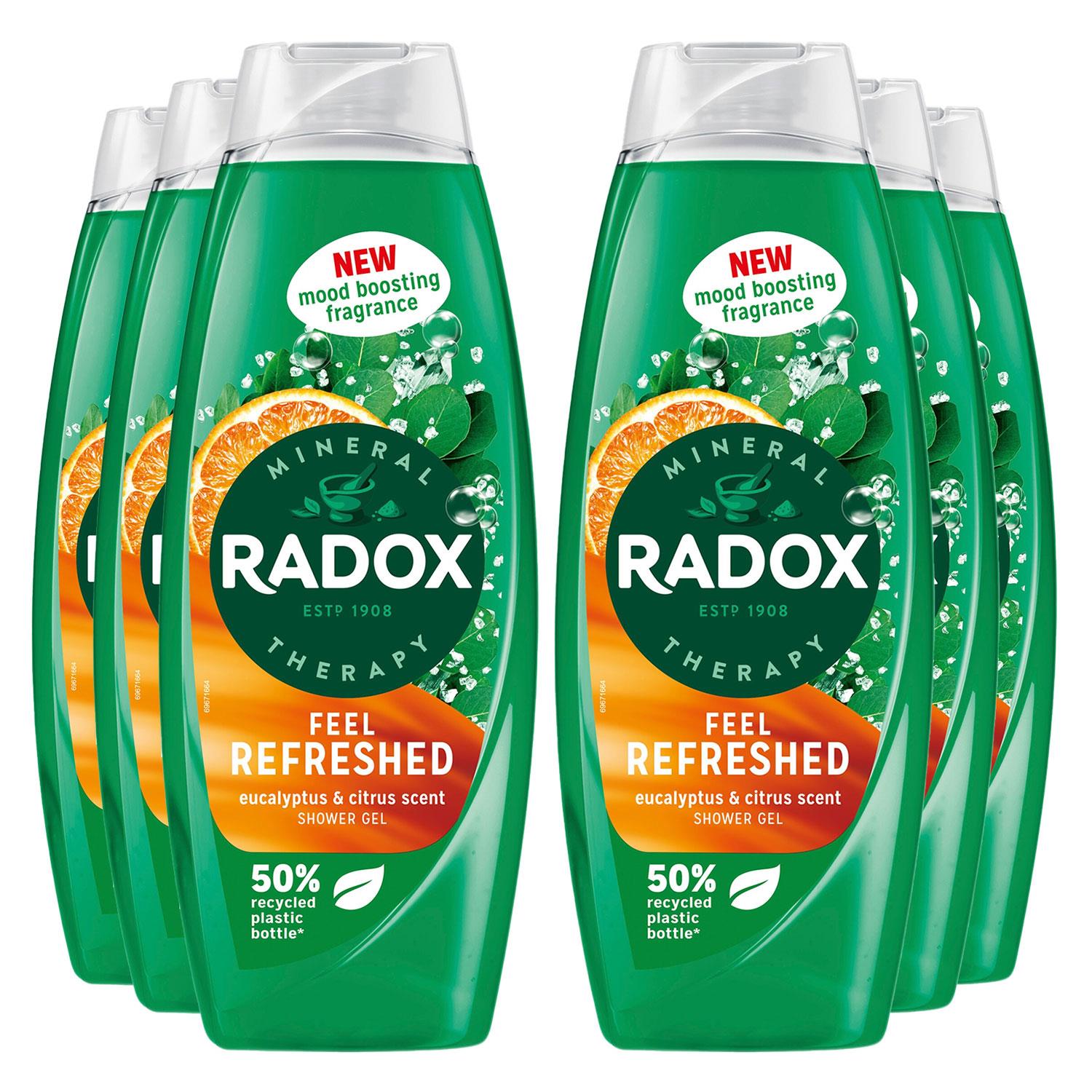 Shower Gel Feel Refreshed With Eucalyptus & Citrus Scent - 675 Ml, 6pk | 6 | Green