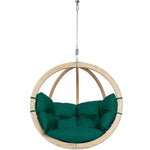 Globo Single Seater Chair Indoor Hanging Set Verde