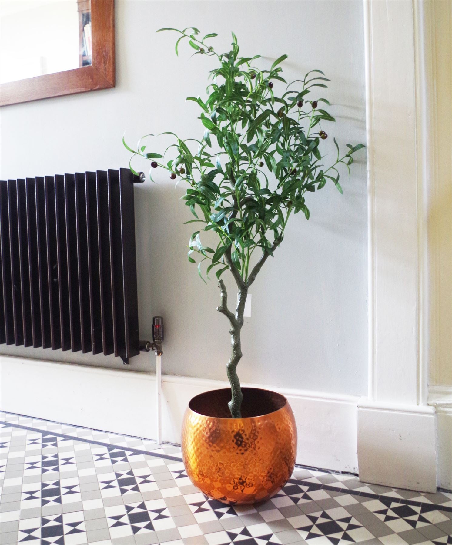 Artificial Olive Tree Bush By Leaf Design Uk Artificial Olive Tree Black Pot Botanik